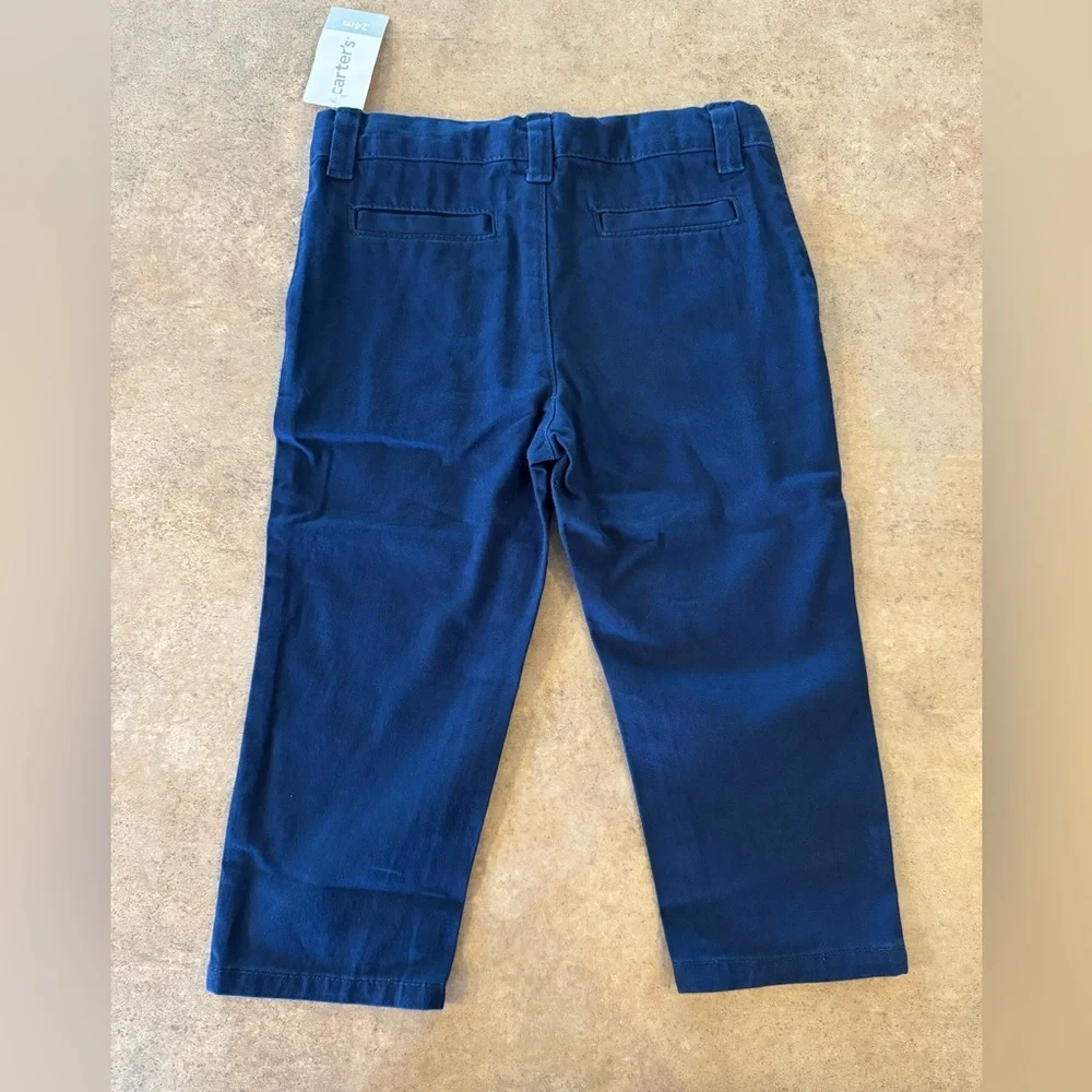 Carter's Deep Blue Casual Pants, Toddler Size 24M NWT